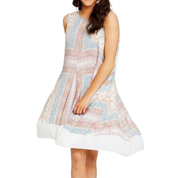 Altar'd State Dresses & Skirts - Altar'd State Dress sz L pastels Bandana Print Sleeveless Flowy Boho Western XL?